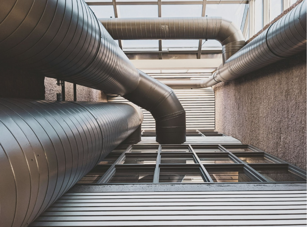 An HVAC air system of a laboratory.